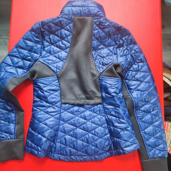 Guess puffer weatherproof jacket dark blue and black women's size M - Picture 4 of 9